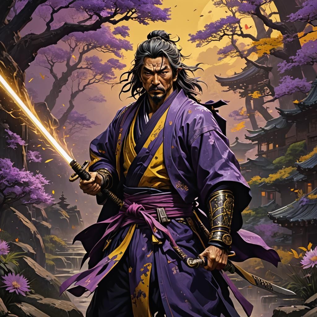 Miyamoto Musashi a masterpiece, 8k resolution, dark fantasy ...