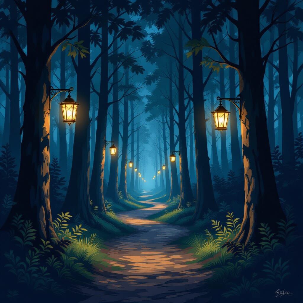 Sentier vers nullepart  by @Nemelyne