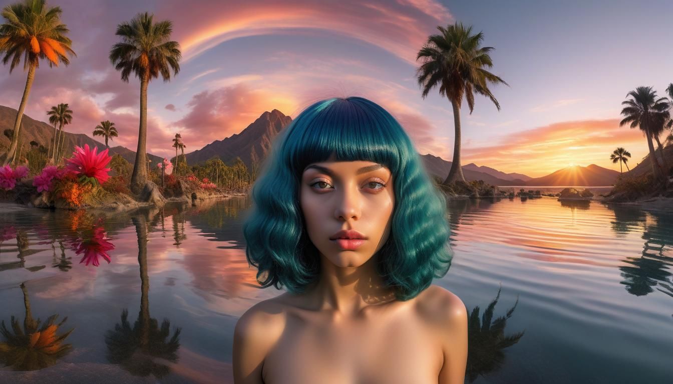 a HDRI photograph, 


In conclusion, the AI-generated image of the Relaxing Beach Scene was a testament to the power of modern technology an...