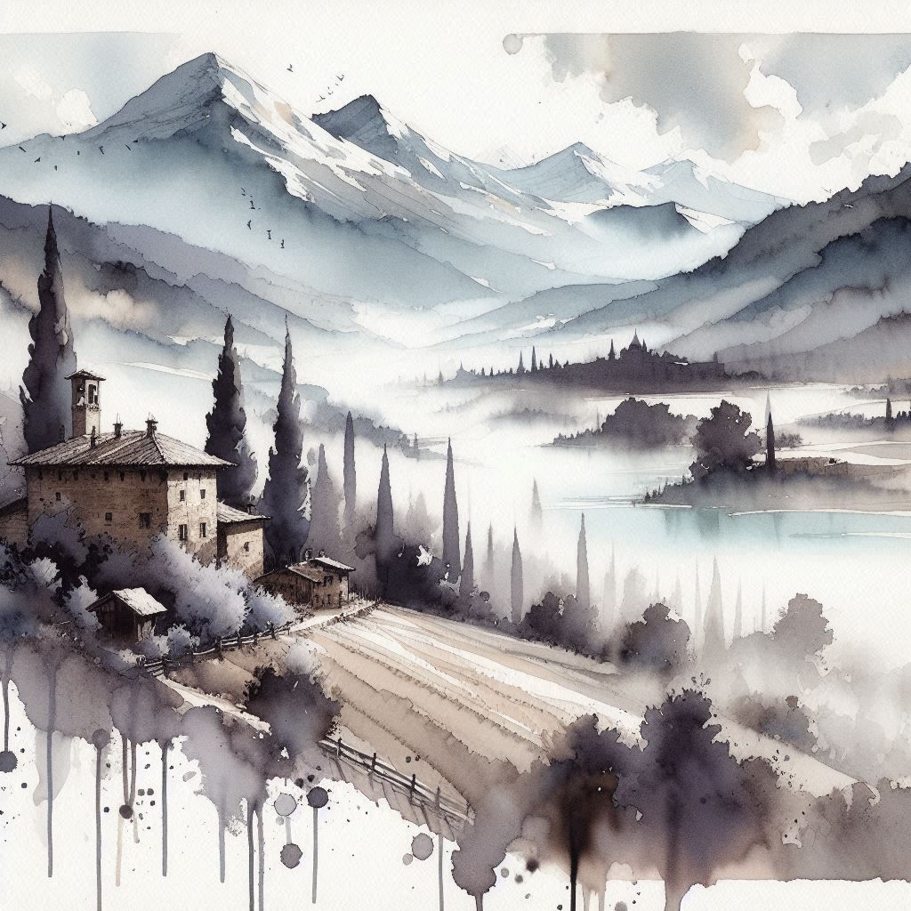 Italian Mountain Scene