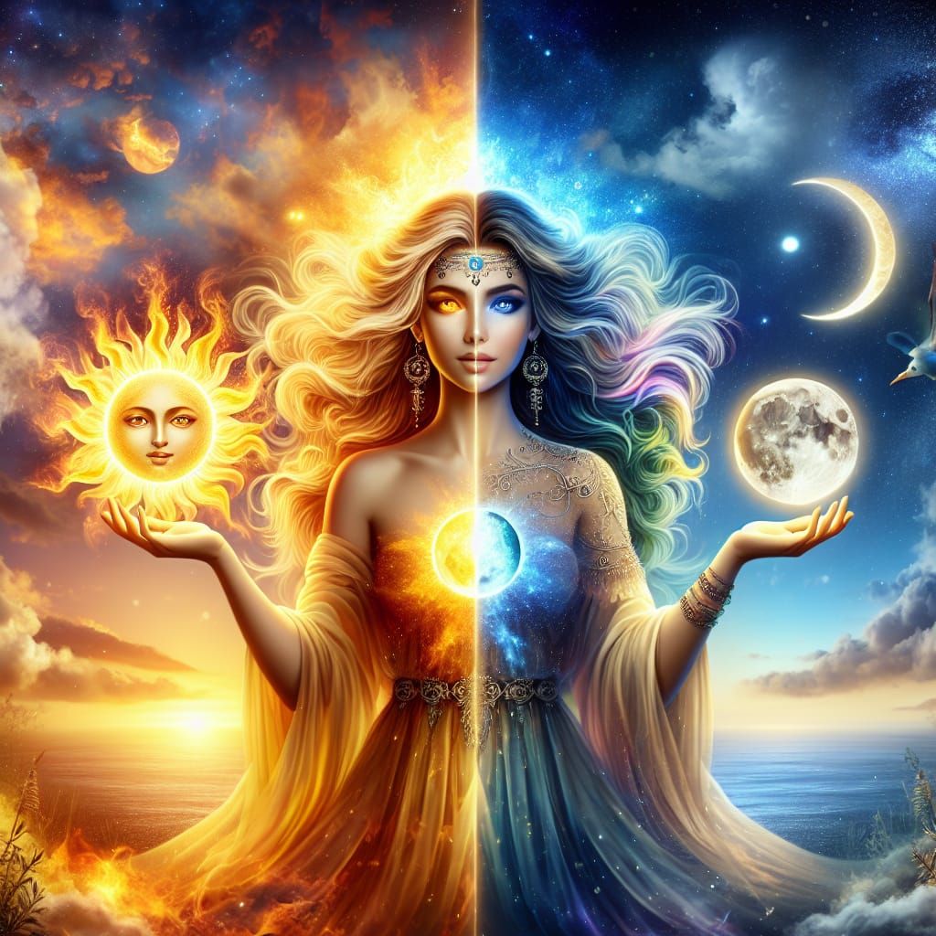 Goddess of duality  by @Perky1245