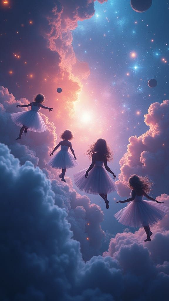 kids fantasy dreaming galaxy