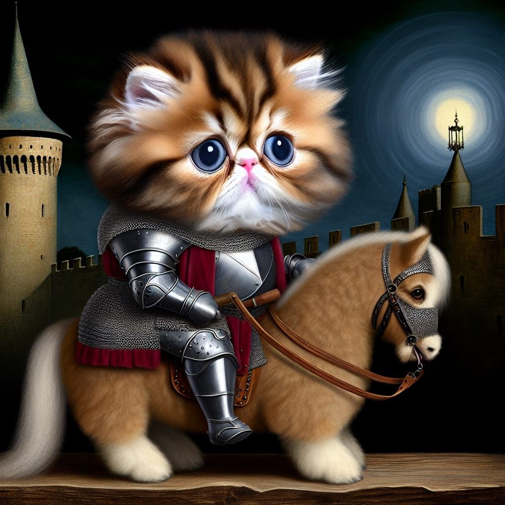 Don Quixote's Cat - AI Generated Artwork - NightCafe Creator