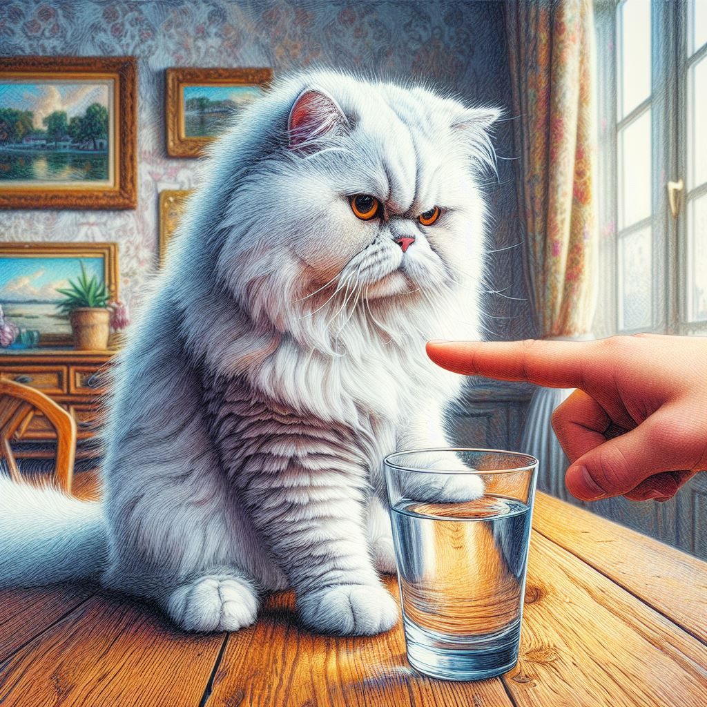 CAT: IF I PUSH THIS OFF THE TABLE WHAT CAN YOU DO?