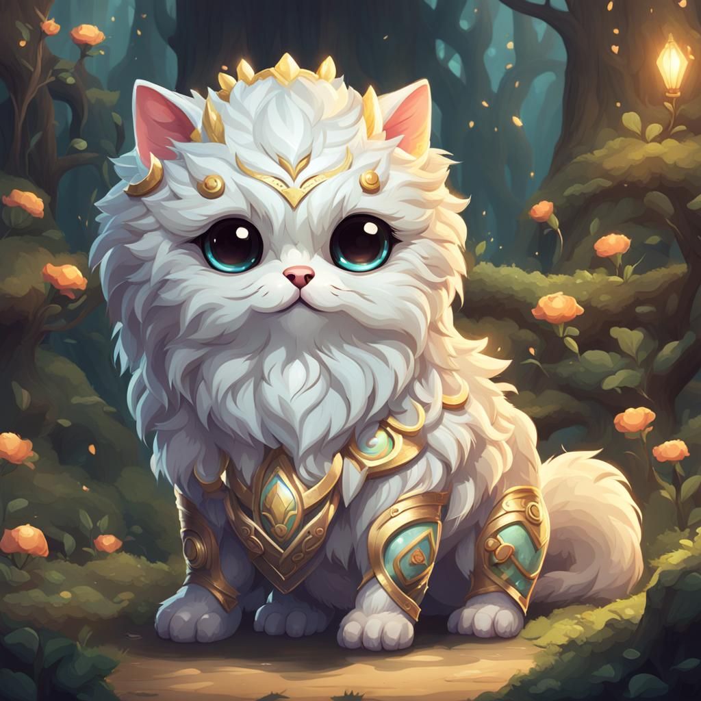 A cute mythical pet living with you.