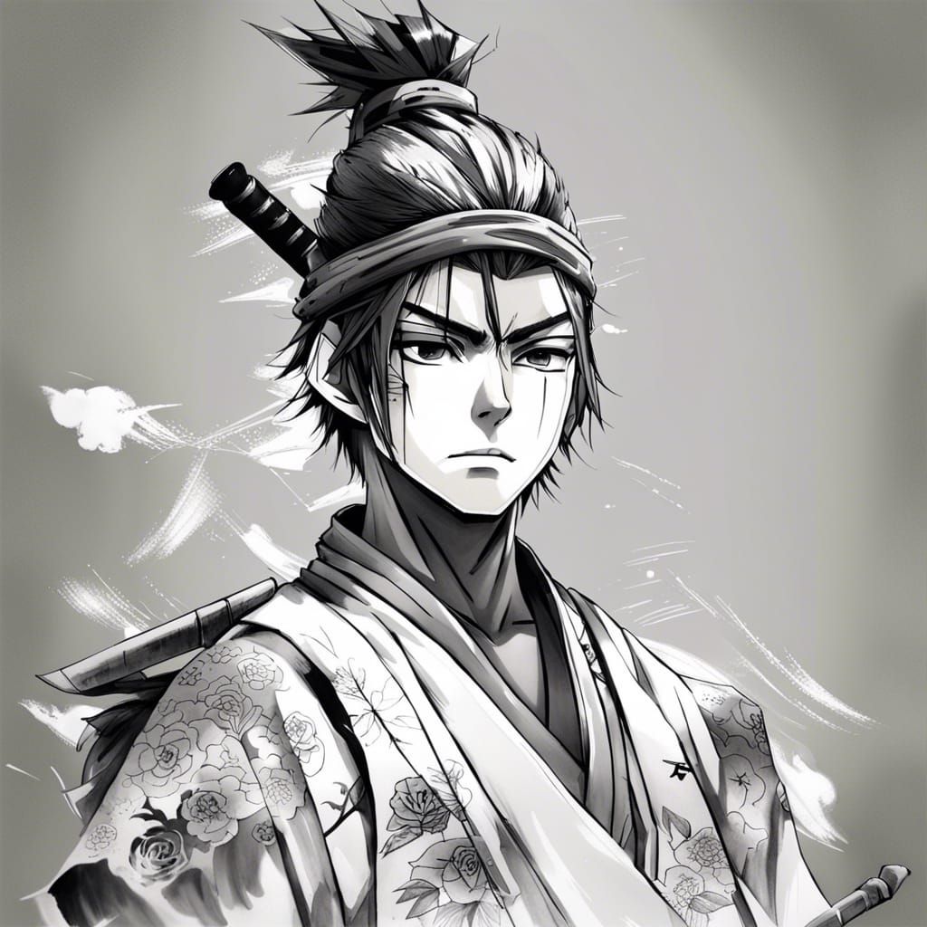 A samurai following the Way of Ink - AI Generated Artwork - NightCafe ...