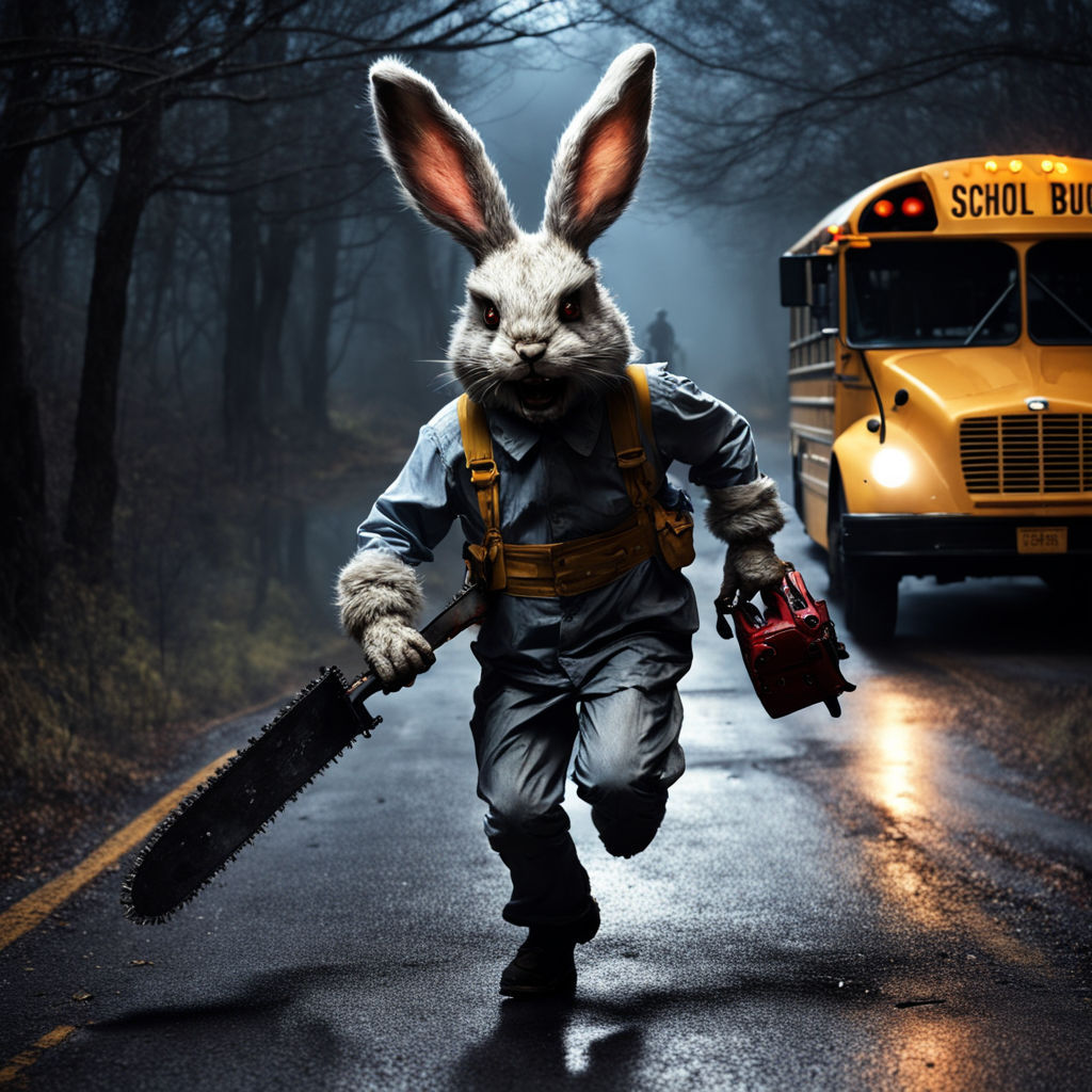 The creepy bunnyman is on the road