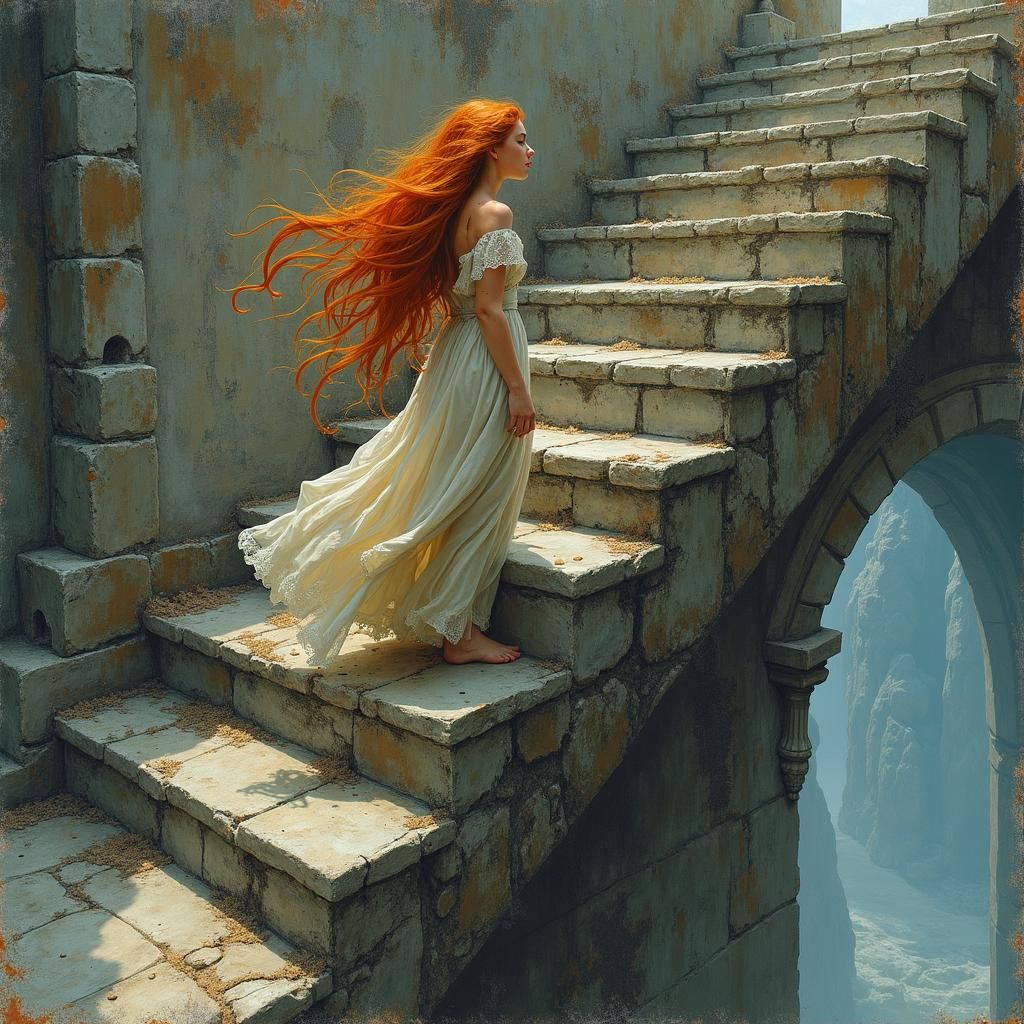 Climbing a sinister staircase