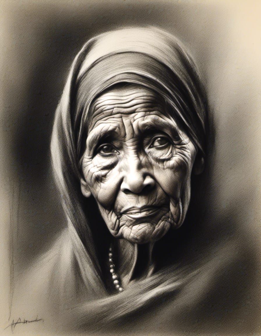 <lora:Charcoal art:1.0> Portrait 