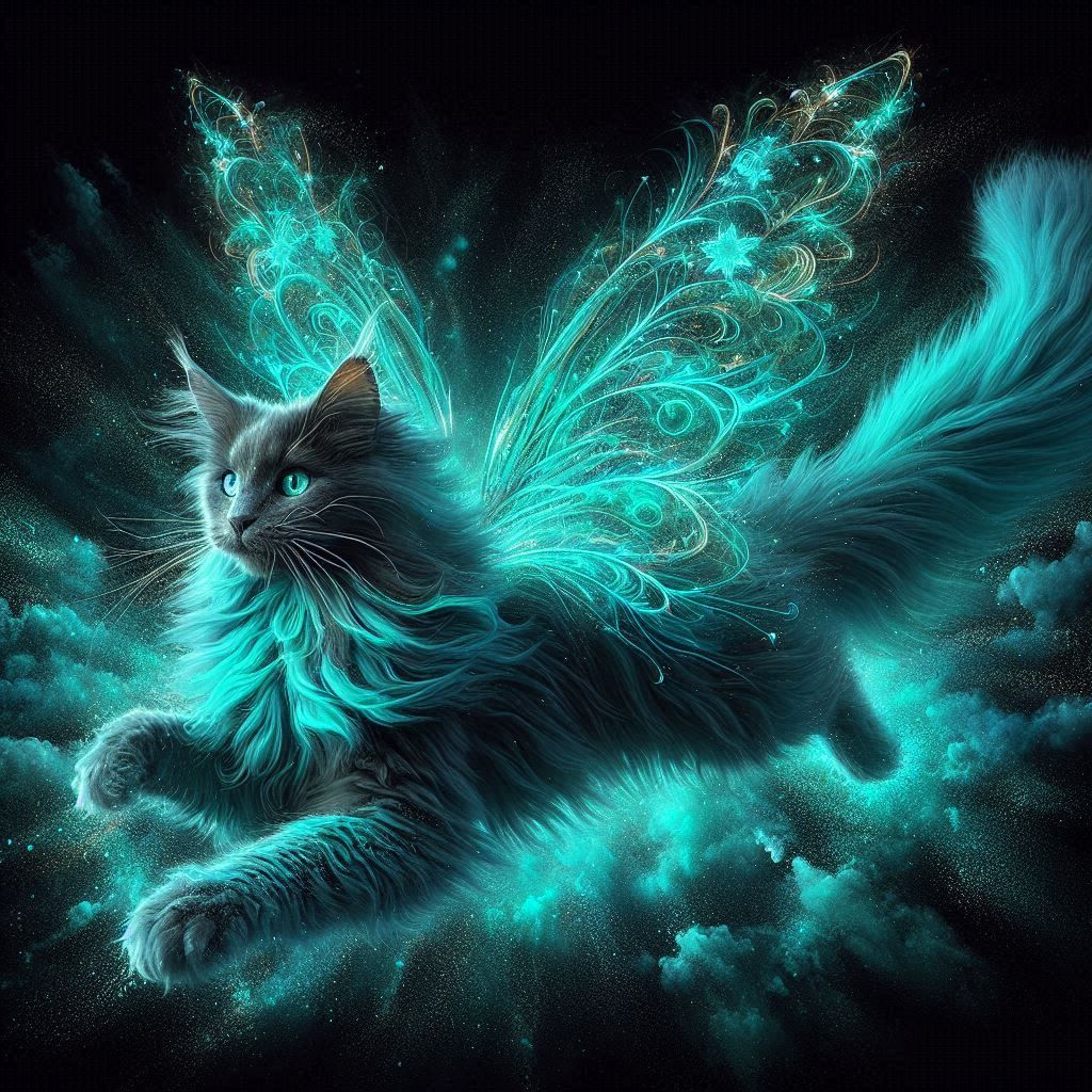 Turquoise Winged Cat