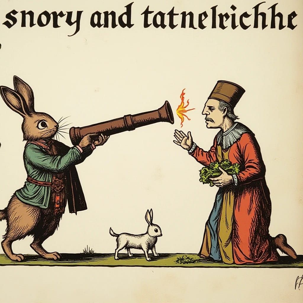 If the Smithfield Decretals are to be believed (and I see no reason not to invest faith in them), then medieval rabbits ...