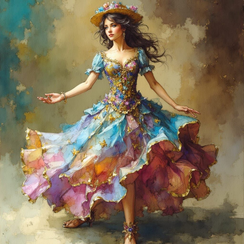 Beautiful, adorable, stylish music box dancer, intricate, high class <lora:Earth and tone 2:1.0>