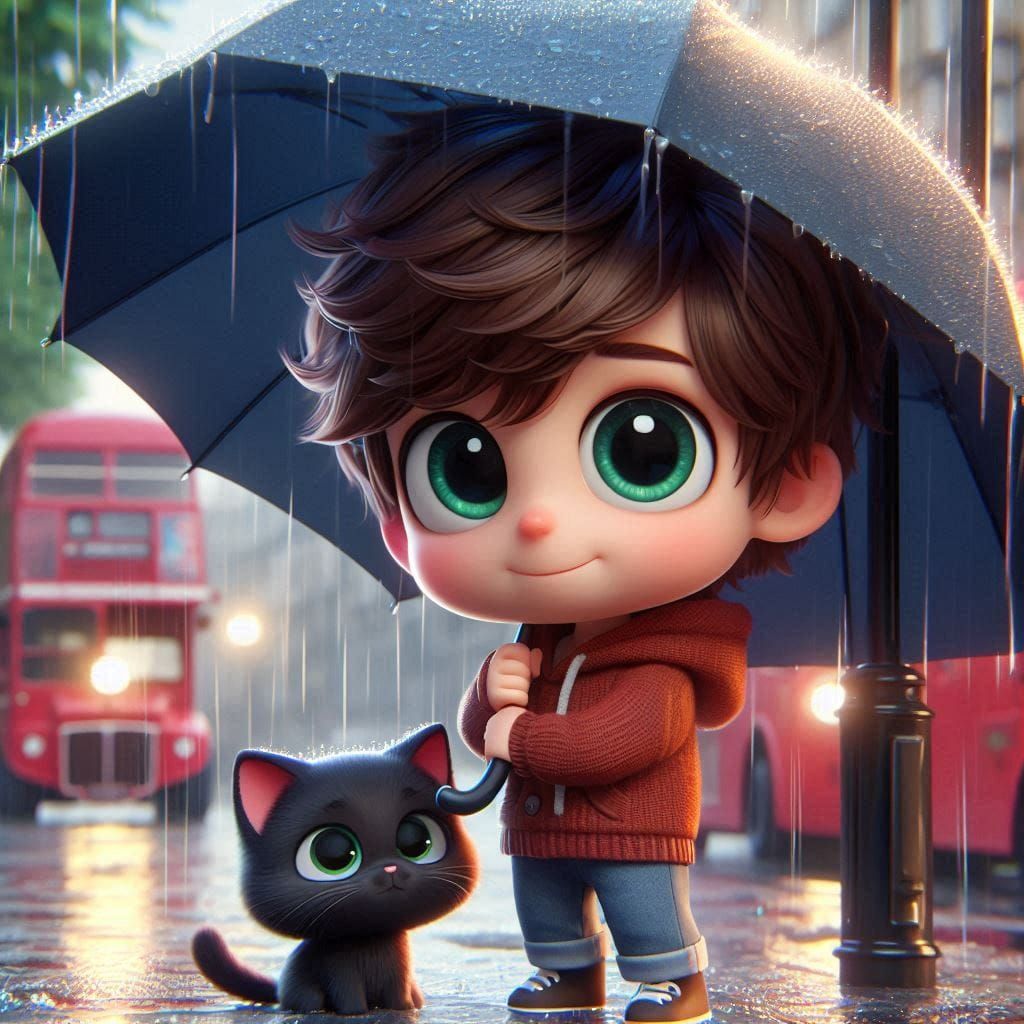 Ben and Milo visiting London