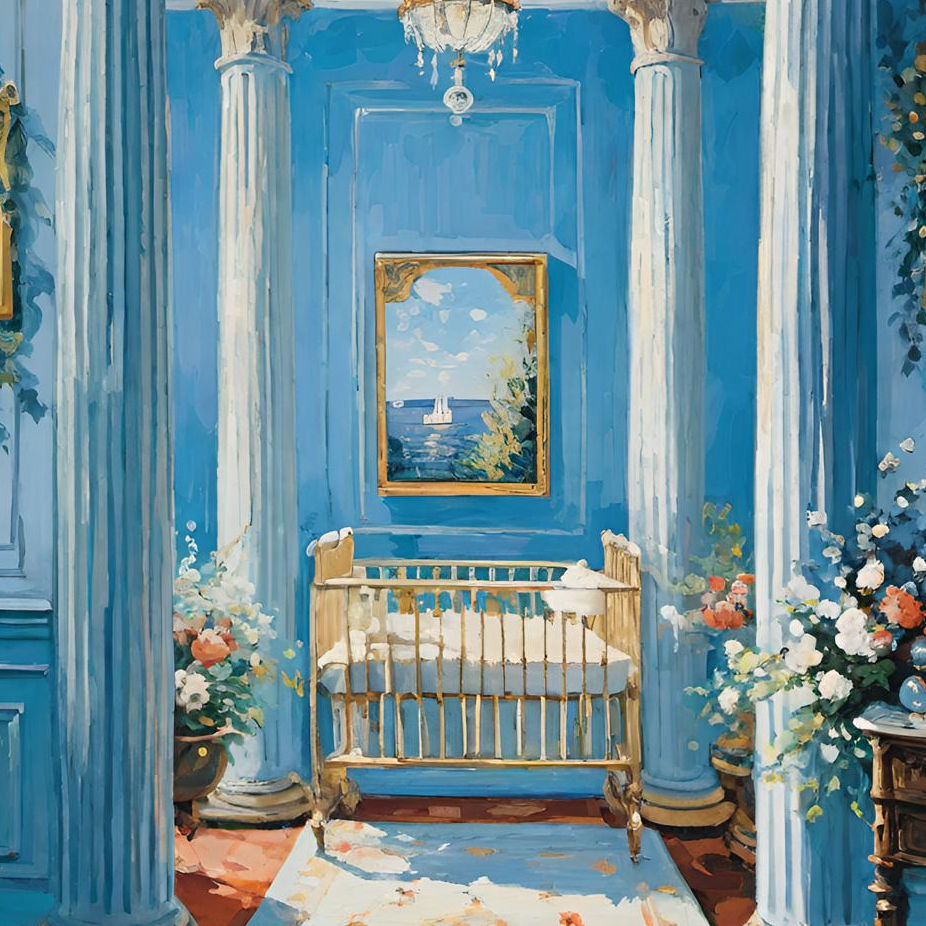 Aisle Nursery with Pillars