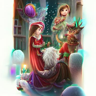 Christmas Fantasy Illustration 