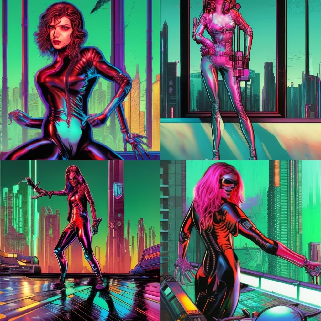 Cyberpunk Spider woman Mark Brooks and Dan Mumford, comic bo...