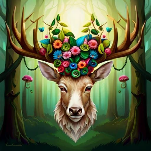 A Flower Crown For The King Of The Forest