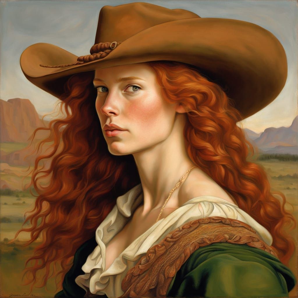 Rennaissance Portrait - Renaissance Portrait of a Red-Haired...