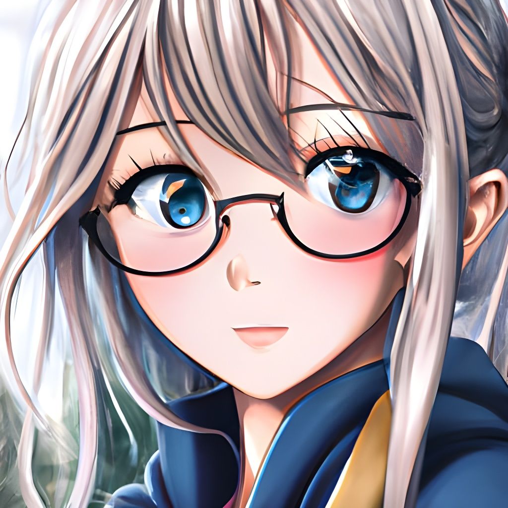 Anime, Girl, Glasses, Red Eyes, HD wallpaper | Peakpx