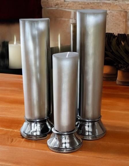 stainles steel candle
