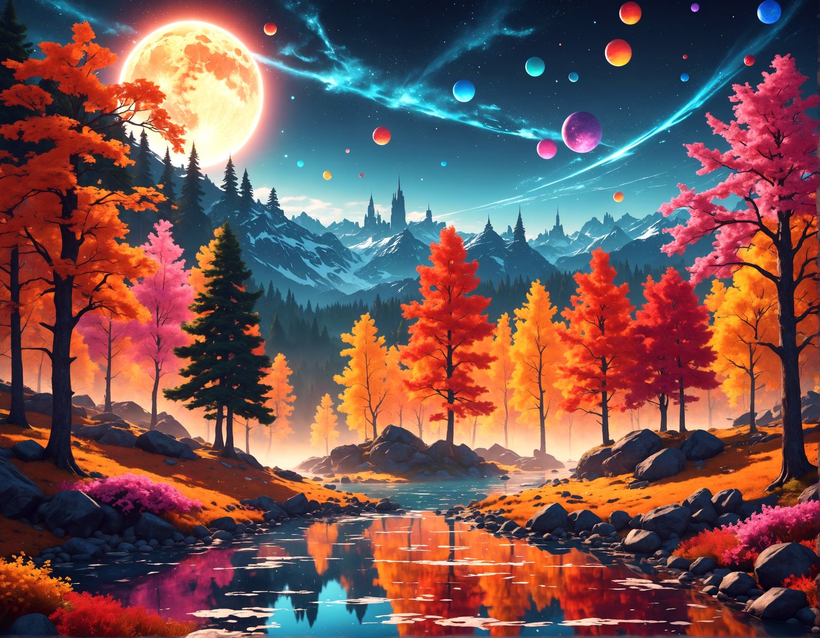 add bright colors add more details hyper details extreme det...