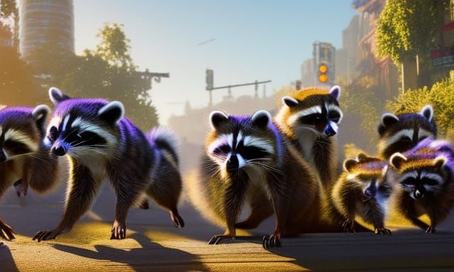 Look at the trash pandas 🐼 - AI Generated Artwork - NightCafe Creator