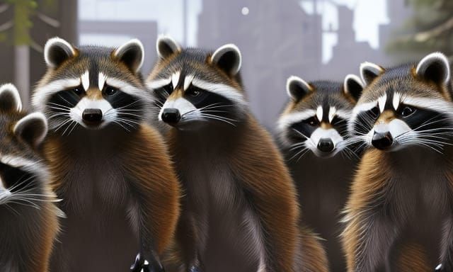 Trash Panda - AI Generated Artwork - NightCafe Creator