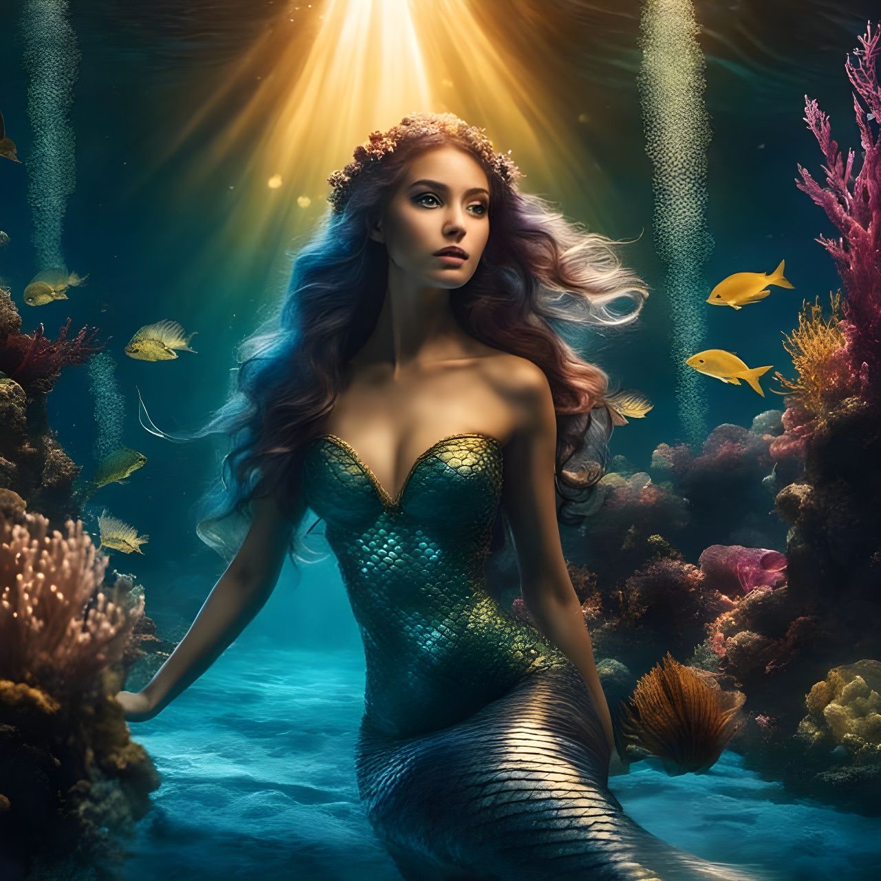 Mermaid at rest  by @FM Irving