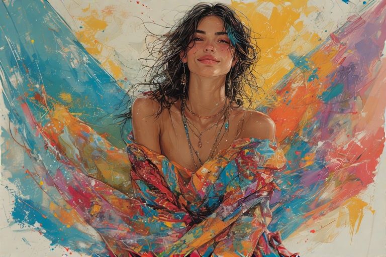 Portrait of a young woman.