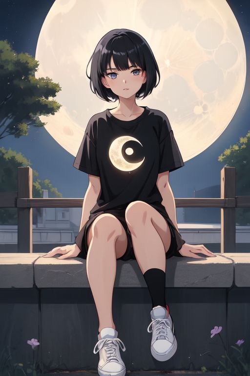 Moon shirt logo