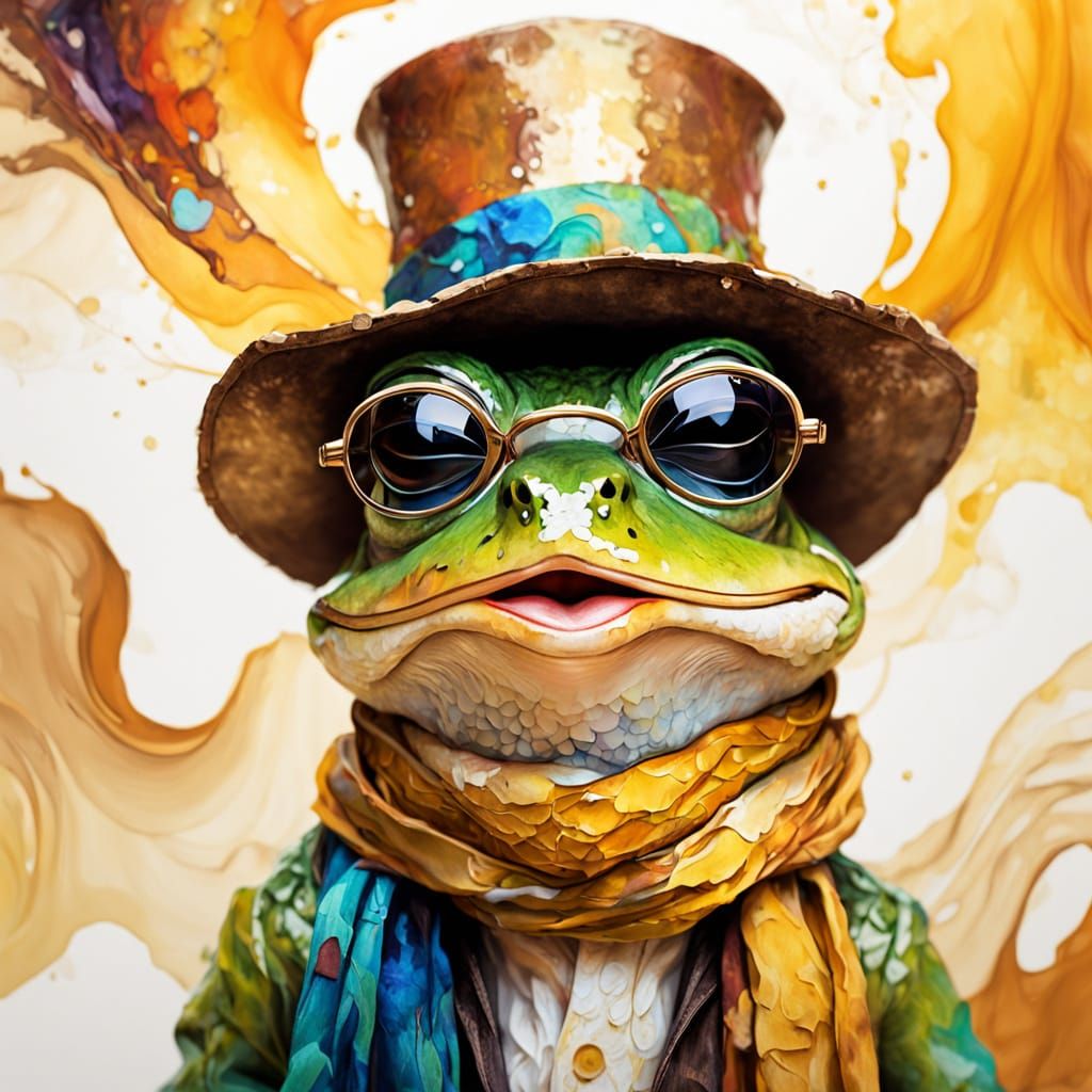 Arty frog  by @Sjieny