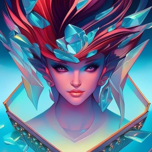 Crystal Queen 1 AI Generated Artwork NightCafe Creator