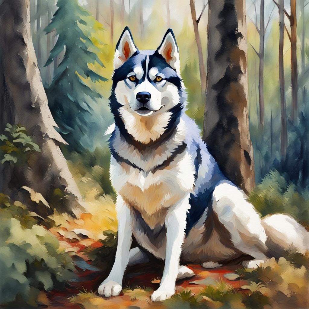 In the woods