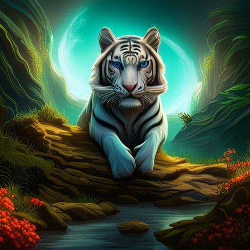 White Tiger - AI Generated Artwork - NightCafe Creator