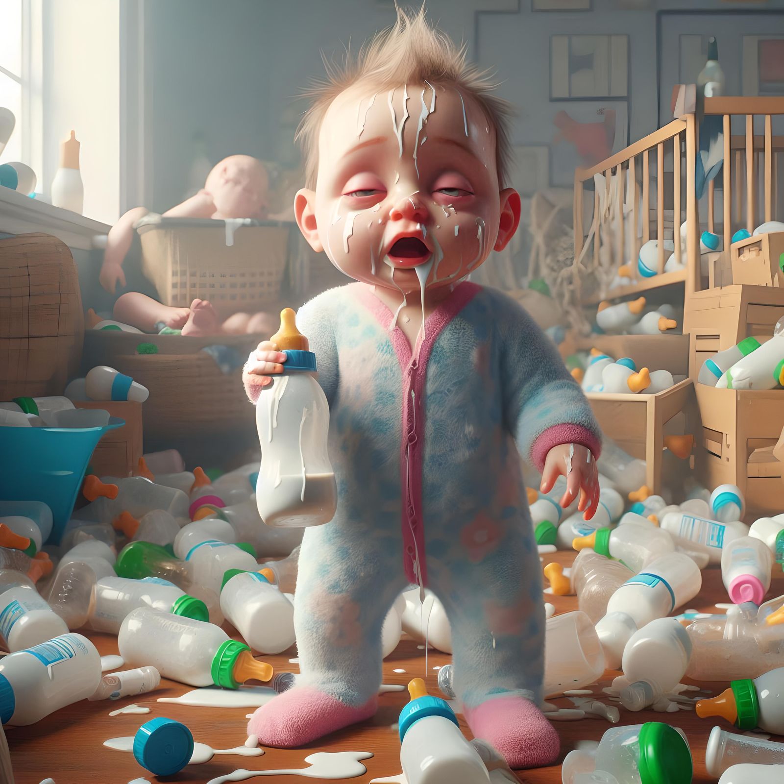 Drunk baby