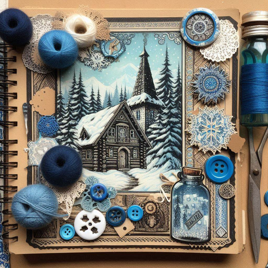 Woolen Winter Scrapbook Design