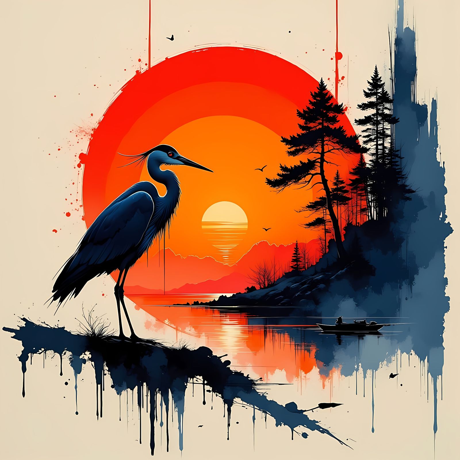 The Heron  by @Lore 