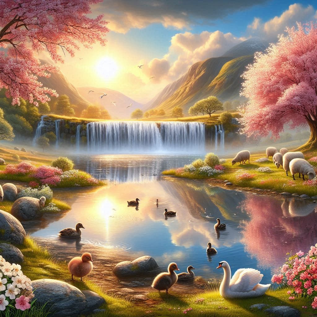 Paysage plein de vies