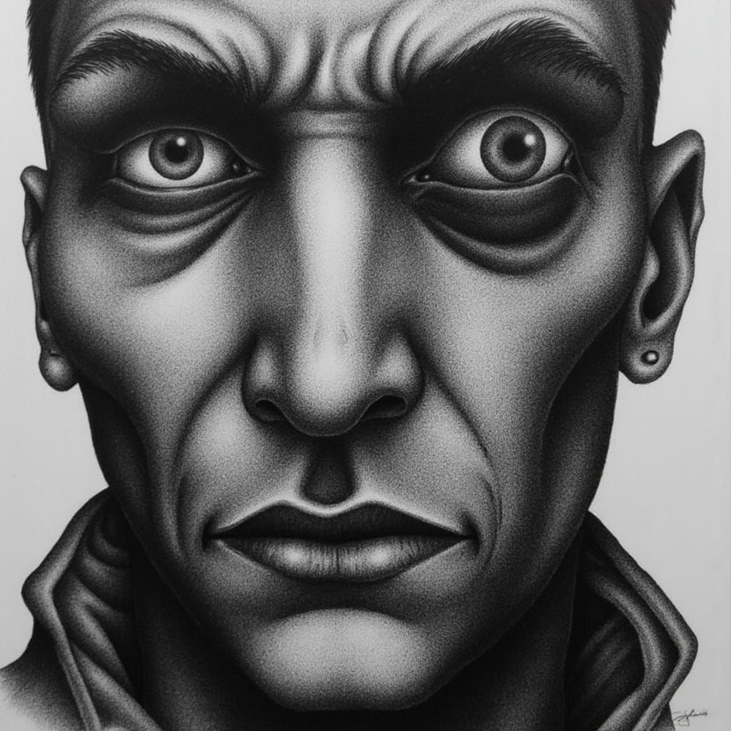 Asymmetrical facial expression