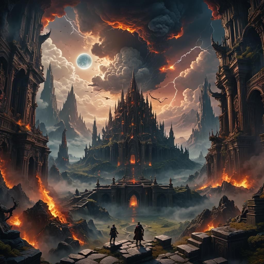 Through the heavens and the hells, I alone am the accursed o...