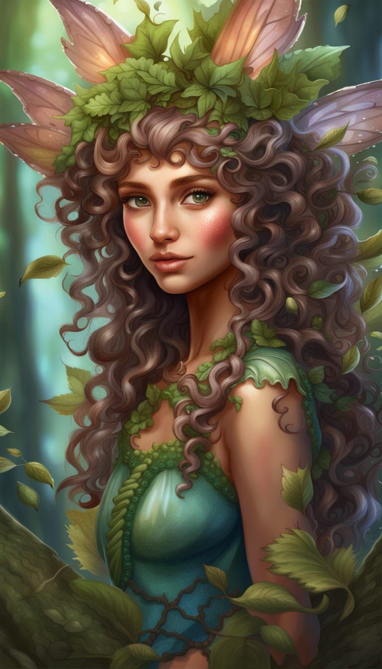 Woodland Forest Fairy Fae - AI Generated Artwork - NightCafe Creator