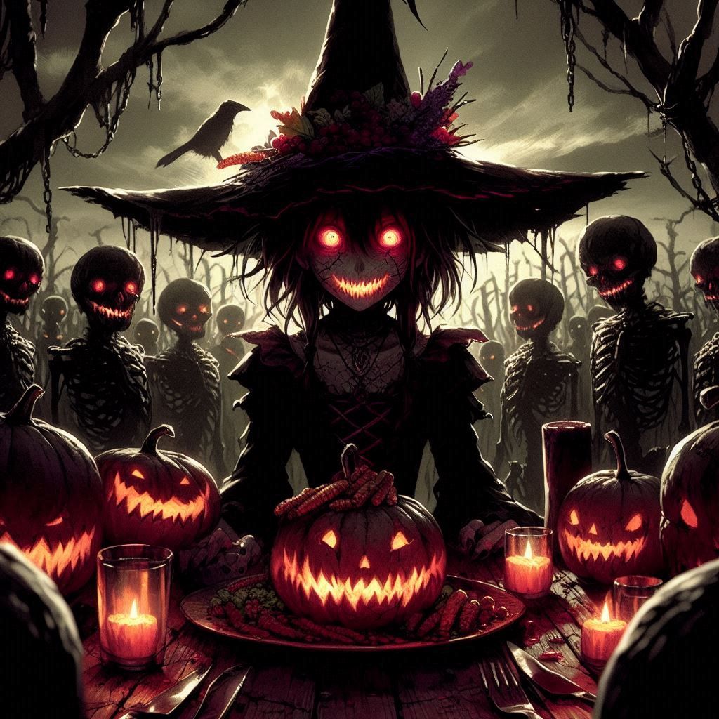 Scarecrow Pumpkin Witch