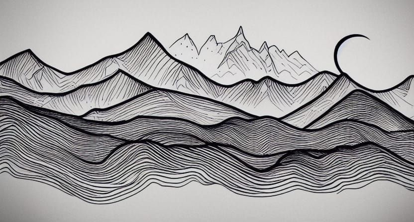 inked landscape