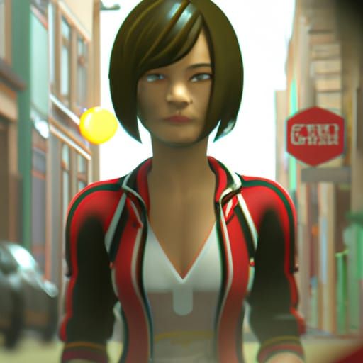 kanako maeda as a Streets of Rage Character Made By Japanese...