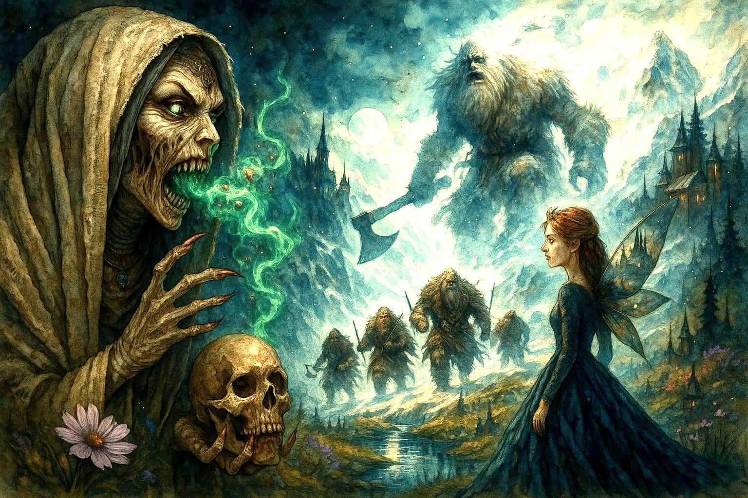 Shadows speak Mountains march