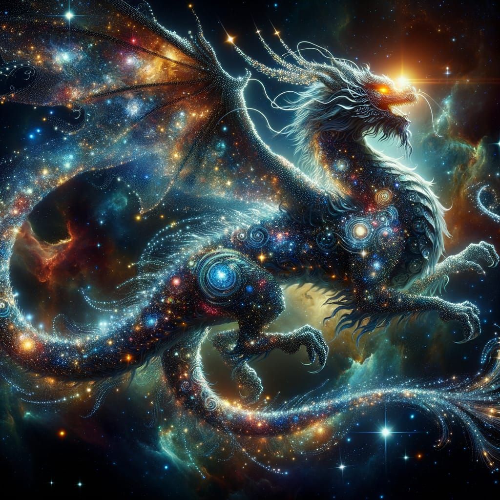 Galactic Dragon  by @The Closer