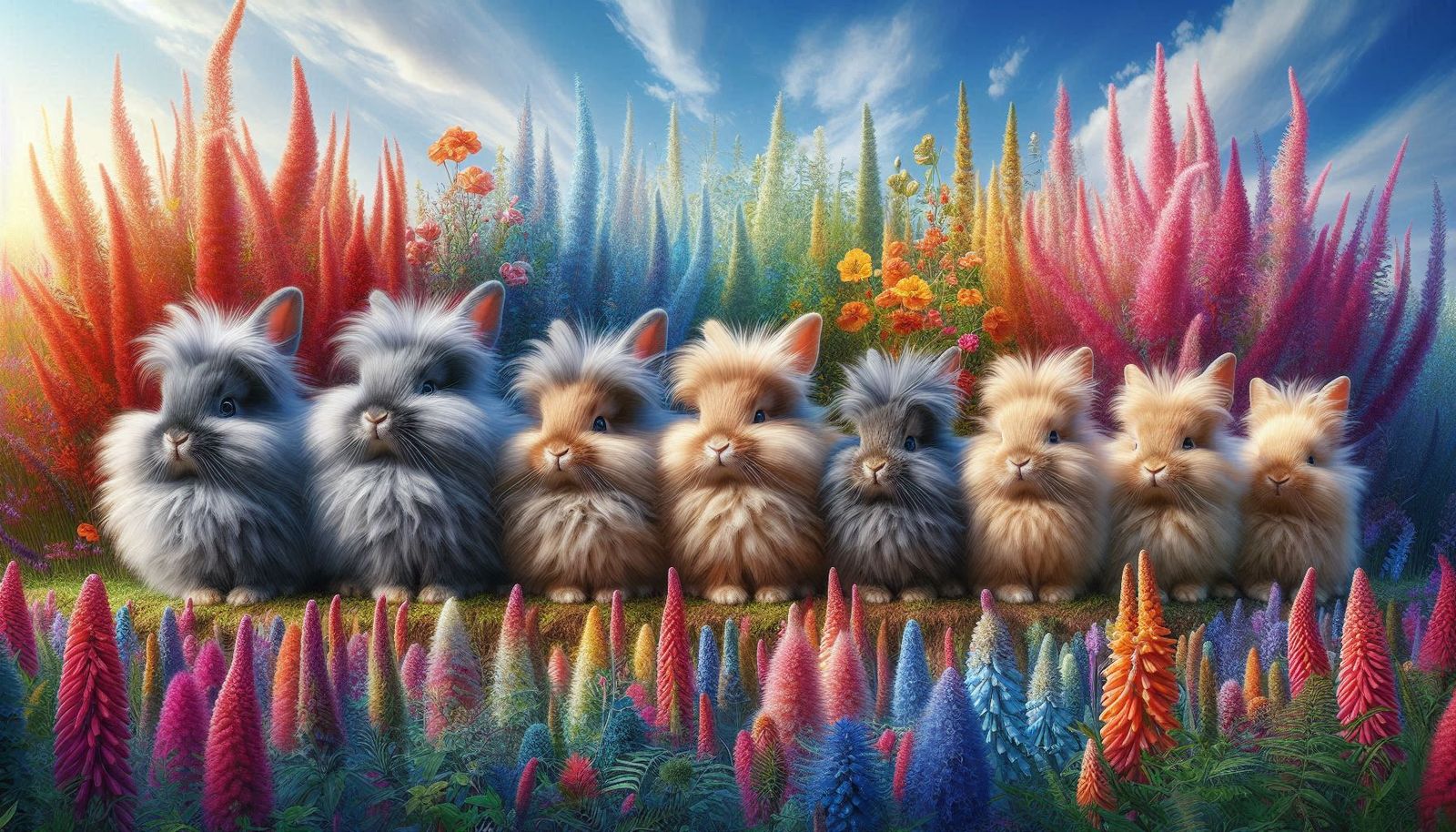 Adorable Bunnies on Display
