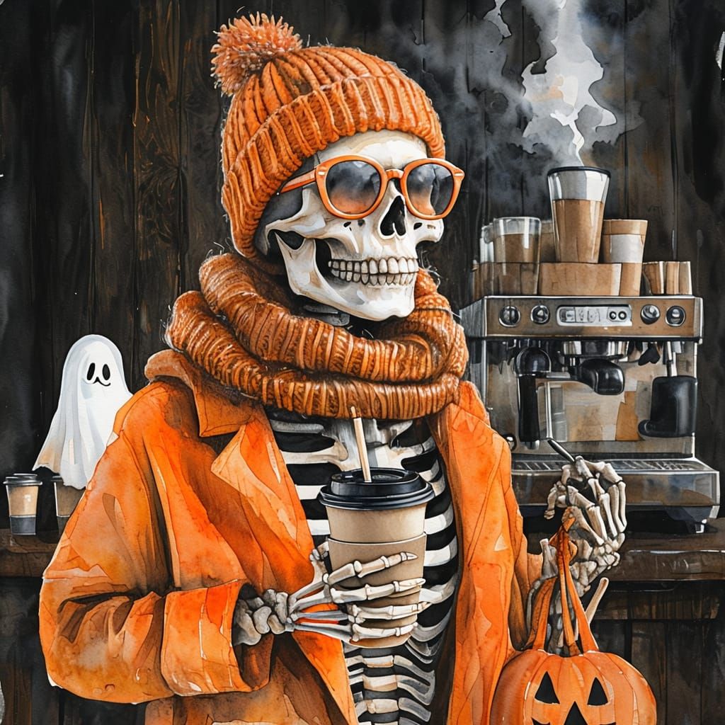 Skeleton's LOVE Coffee Too