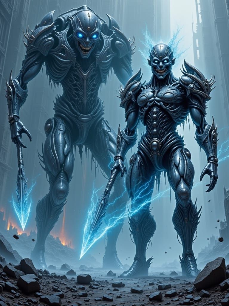 Genetically altered soldiers in gleaming power armor clash with mutated creatures imbued with dark magic. Perhaps one faction relies on slee...