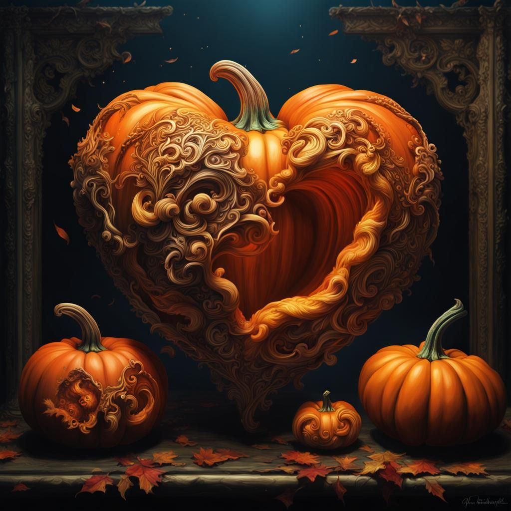 Pumpkin heart  by @ArdvarkMaster 